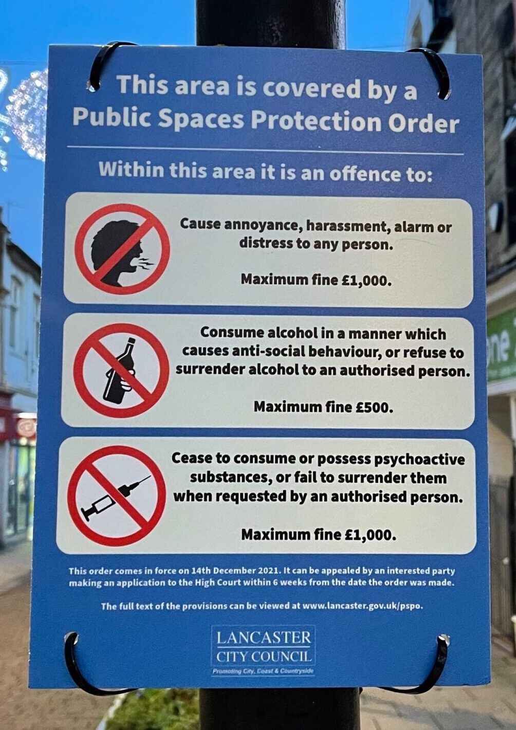 Public Space Protection Orders Birmingham